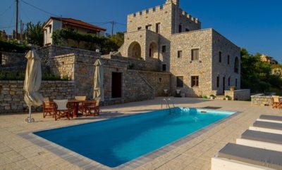 St. Basil’s Stone Castle Villa Gytheio with private pool