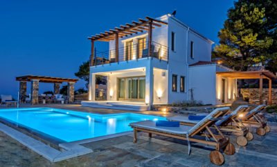Skopelos Villa Erietta with private pool and sea view