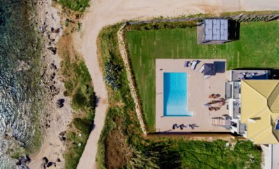 Preveza beachfront Villa Ina with private pool and sea views