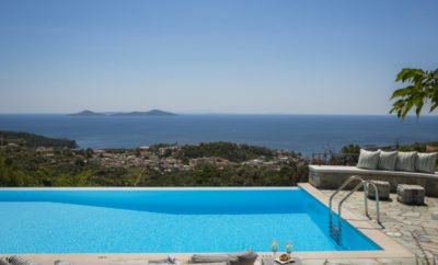 Alonissos Villa Helios private pool and Jacuzzi for 8