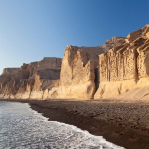 12. A-righteous-cause-Free-Santorini-from-its-sunset-fame-Rent-A-Greek-Villa The White sand beach of Santorini known as Vlychada