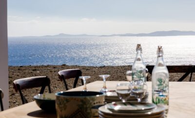 Tinos Villa Arpa with sunrise, sunset & sea view