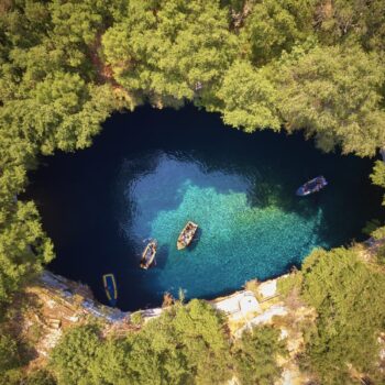 Melissani Lake Cave | Kefalonia The Melissani cave, also known as lake, in Kefalonia is one of the fairytale like places of Greece, by Rent A Greek Villa