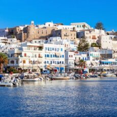 Chora | Naxos Naxos Town, a fairytale like place in Greece by Rent A Greek Villa as seen from the sea