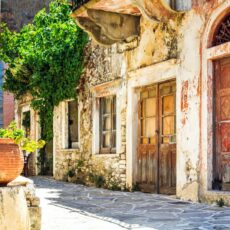 Chora | Naxos A cobbled street of Naxos town, a fairytale like place in Greece by Rent A Greek Villa
