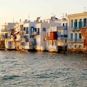 Little Venice | Chora, Mykonos Little Venica, an area of the Chora of Mykonos is one of the fairytale like places in Greece by Rent A Greek Villa