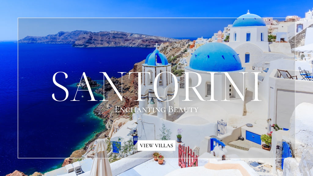 Destination Santorini, the enchantic beauty with its dramatic sceneries and amazing sunsets. Click to see the available villas by Rent A Greek Villa