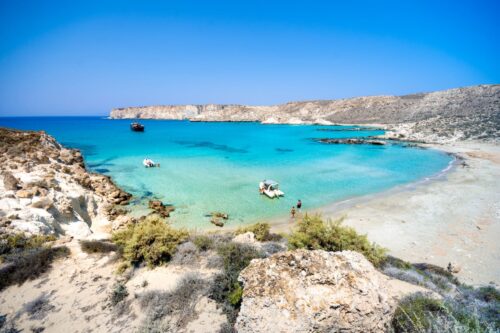 Koufonisi Island Greece | hidden gems lesser known greek islands Crystal clear water and sandy beaches is one of the reasons why Koufonisi is one of the best lesser-known Greek Islands