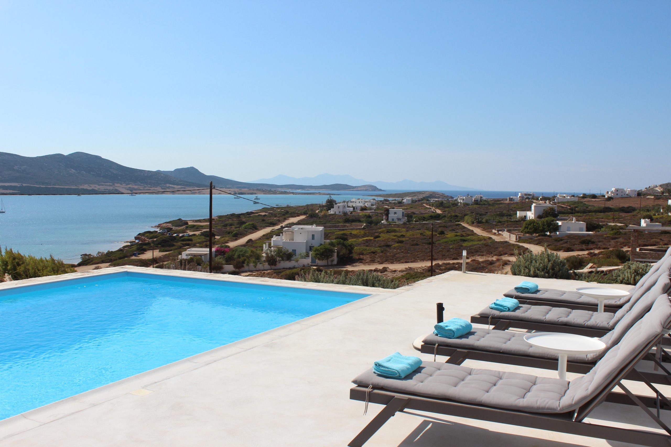 Sea view from the private pool of the holiday Villa Anais in Antiparos by Rent A Greek Villa