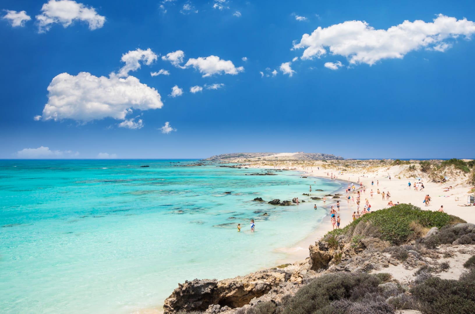 The lagoon of Balos found on the island of Crete